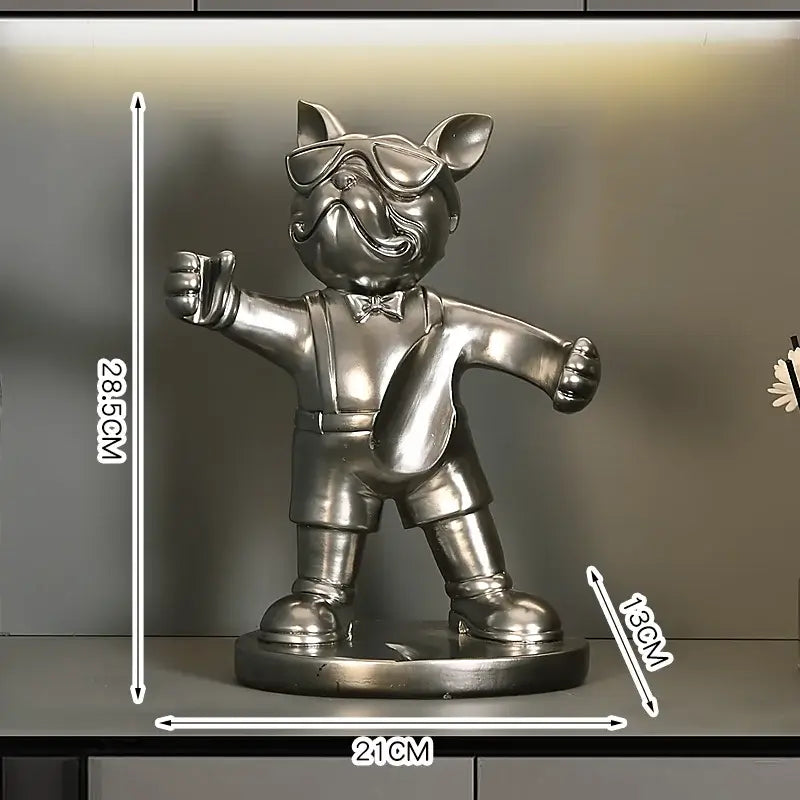 French Bulldog wine bottle holder