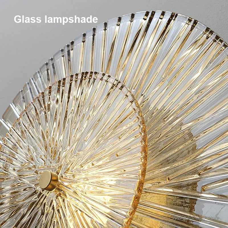 Post-modern Home Decor Living Room Background Wall Lamp Bedroom Bedside Light Fixtures Luxury Glass Corridor Aisle Sconces