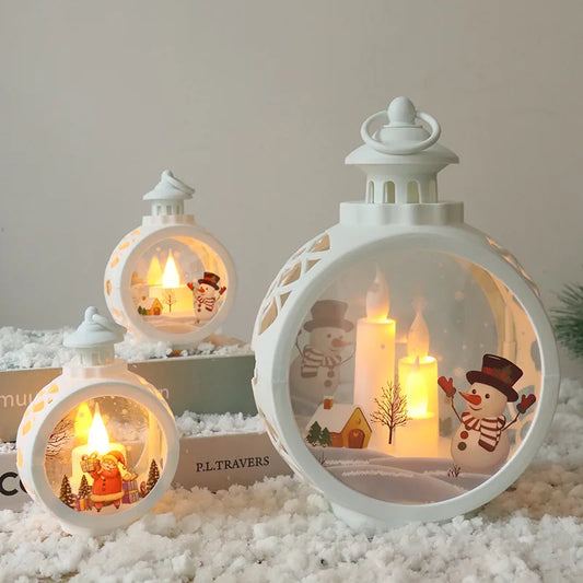 Christmas Retro Night Lights - Luminous Window Ornaments & Desktop Decoration Gifts