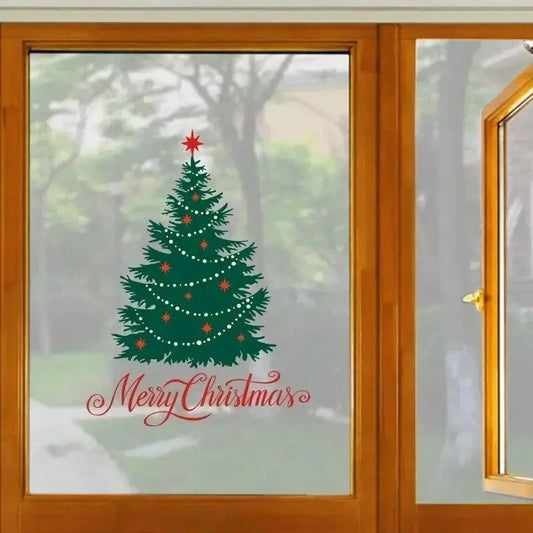 Christmas Window Stickers - Merry Christmas Wall Decals for Kids Room & Home Decoration 2025