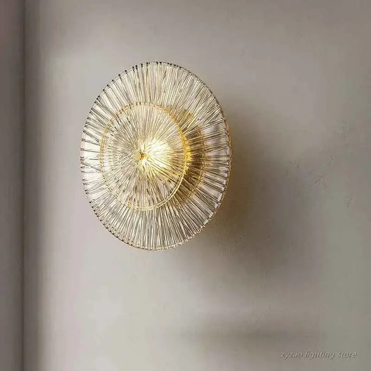 Post-Modern Glass Wall Lamp - Luxury LED Sconce for Bedroom & Living Room