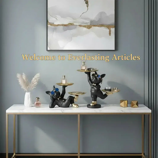 Welcome to Everlasting Articles | Modern Home Décor displayed with decorative figurines and elegant décor in a stylish interior.