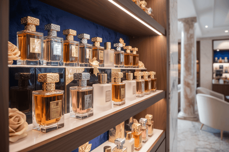 Perfume & Fragrance Collection - Display of premium perfumes showcasing an exquisite selection of scents.