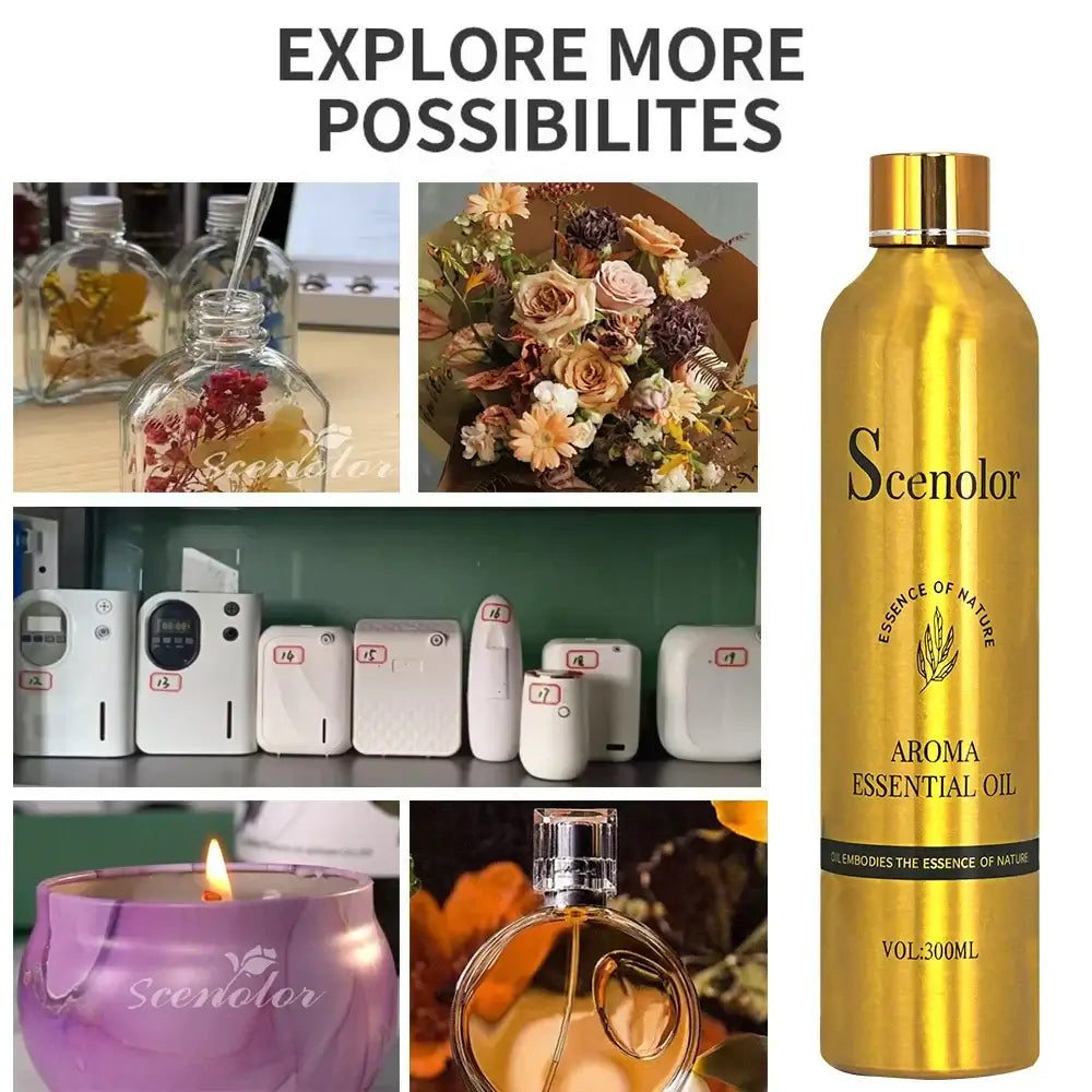 300ml Aromatherapy Oil Diffuser - Home & Car Essential Oil Air Purifier