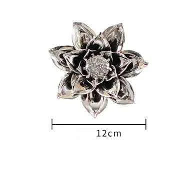 European Ceramic Flower Wall Hanging Ornaments Home Livingroom TV Background Wall Mural Crafts Hotel Lobby 3D Wall Sticker Decor