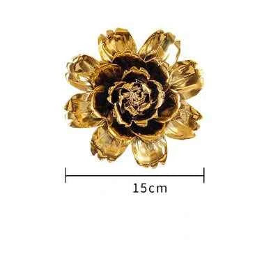 European Ceramic Flower Wall Hanging Ornaments Home Livingroom TV Background Wall Mural Crafts Hotel Lobby 3D Wall Sticker Decor