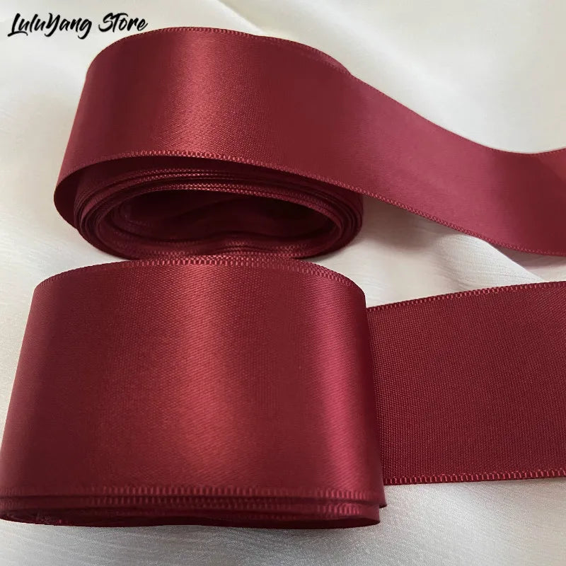 Premium Satin Ribbon 25mm/40mm - Christmas Gift Wrapping & DIY Craft Decorative Tape for Xmas Parties