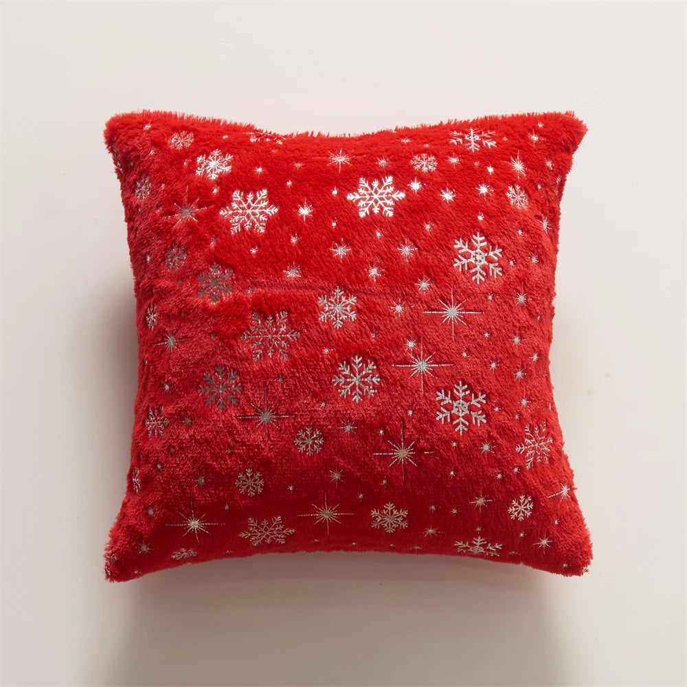 Christmas Throw Pillow 18x18 - Plush Cushion Cover for Sofa, Living Room & Bedroom Holiday Decor
