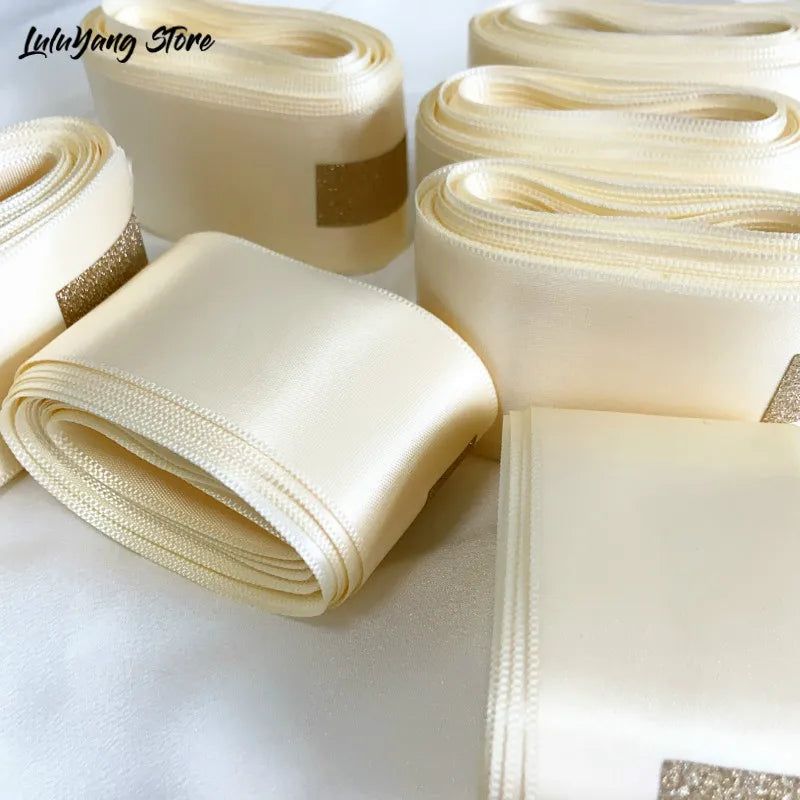 Premium Satin Ribbon 25mm/40mm - Christmas Gift Wrapping & DIY Craft Decorative Tape for Xmas Parties