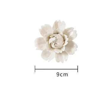 European Ceramic Flower Wall Hanging Ornaments Home Livingroom TV Background Wall Mural Crafts Hotel Lobby 3D Wall Sticker Decor