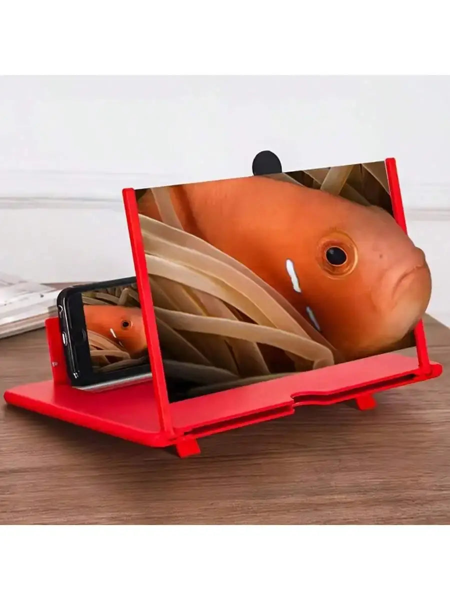 Phone Screen Magnifier Stand - 3D HD Amplifier for Hands-Free Viewing