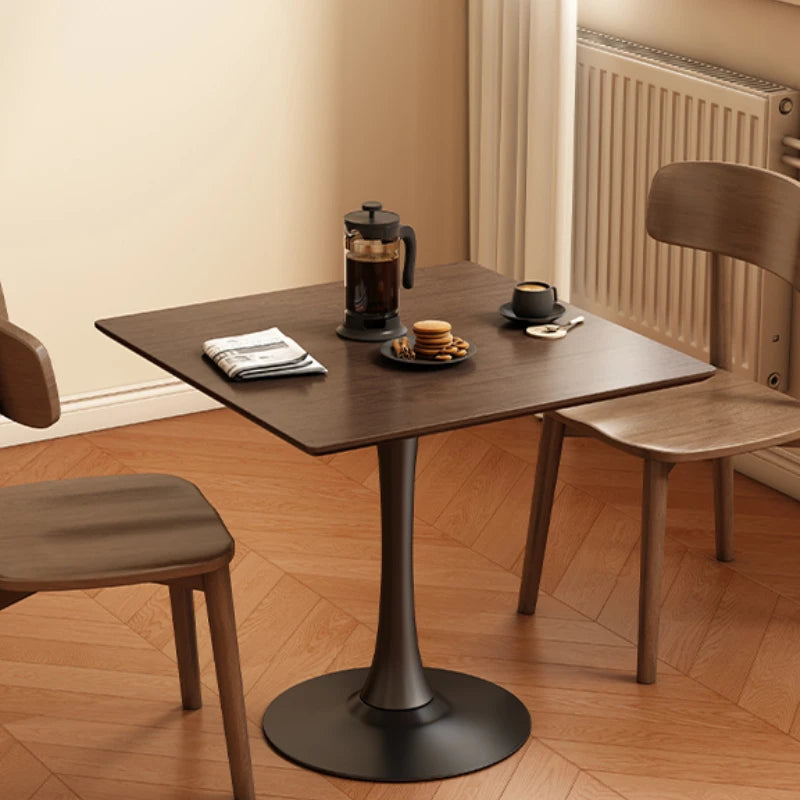 Modern Wooden Dining Table - Minimalist Design for Kitchen & Living Room