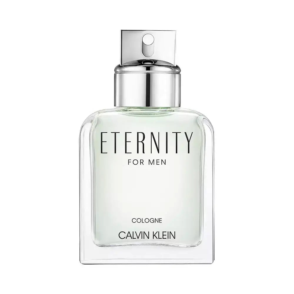 Calvin Klein Eternity Eau de Cologne for Men bottle showcasing timeless masculine fragrance.