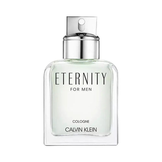 Calvin Klein Eternity Eau de Cologne for Men bottle showcasing timeless masculine fragrance.