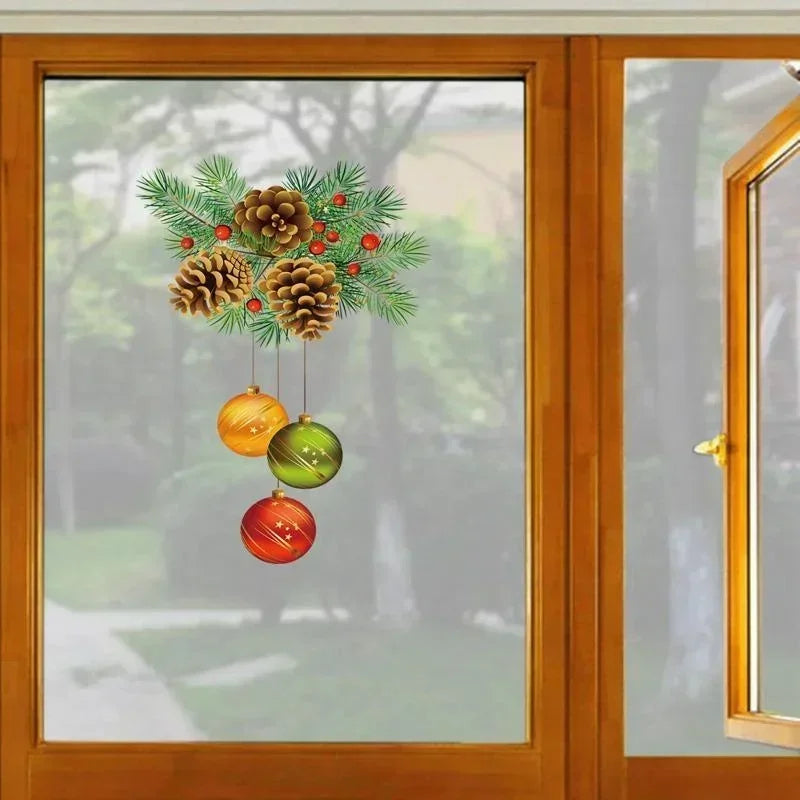 Christmas Window Stickers - Merry Christmas Wall Decals for Kids Room & Home Decoration 2025