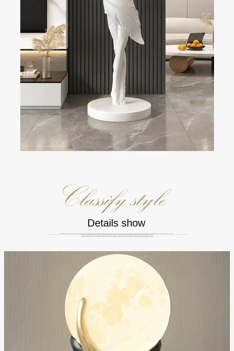 Home Decor Abstract Girl Statues Floor Decor Living Room Large Welcome Sculptures Artistic Ornaments Housewarming Gift