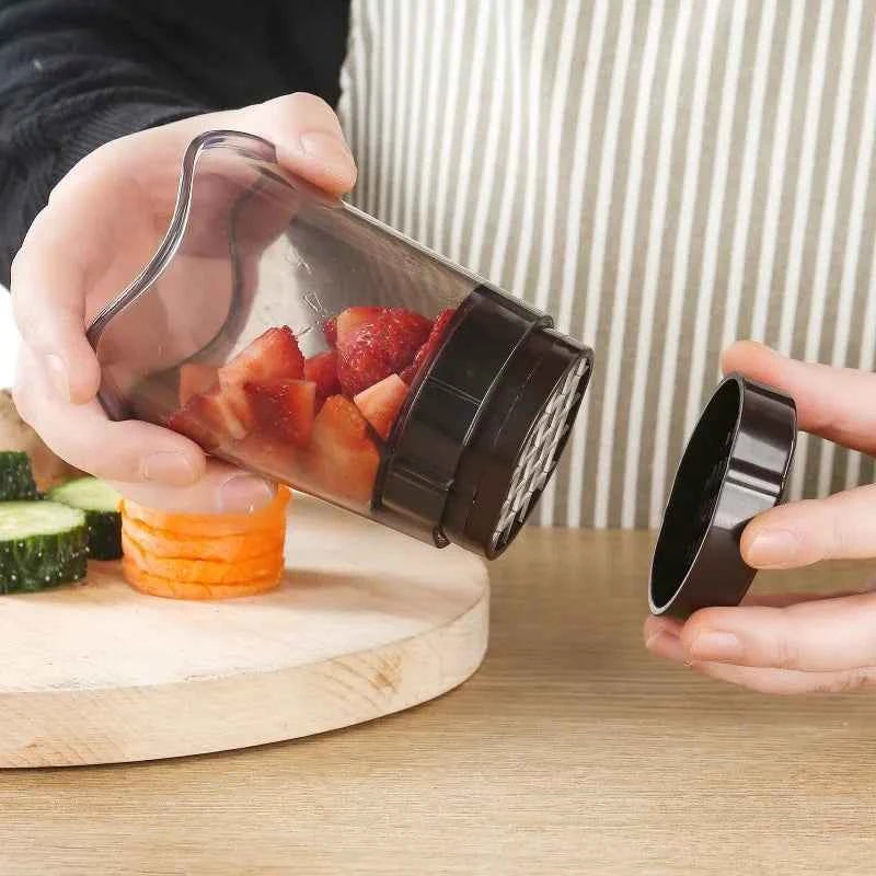 High-Quality Kitchen Slicing Equipment With Cup for Slicing Fruits Vegetables Strawberries Bananas as Kitchen Essential