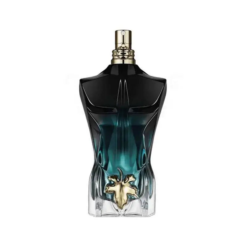 Jean Paul Gaultier Le Beau Eau de Parfum bottle with a modern design and captivating colors.