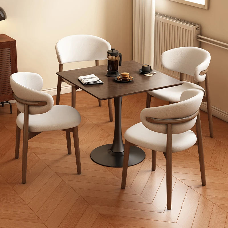 Modern Wooden Dining Table - Minimalist Design for Kitchen & Living Room