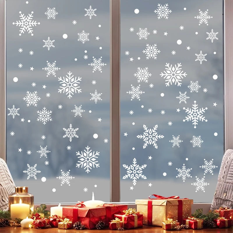 Christmas Window Stickers - Merry Christmas Wall Decals for Kids Room & Home Decoration 2025