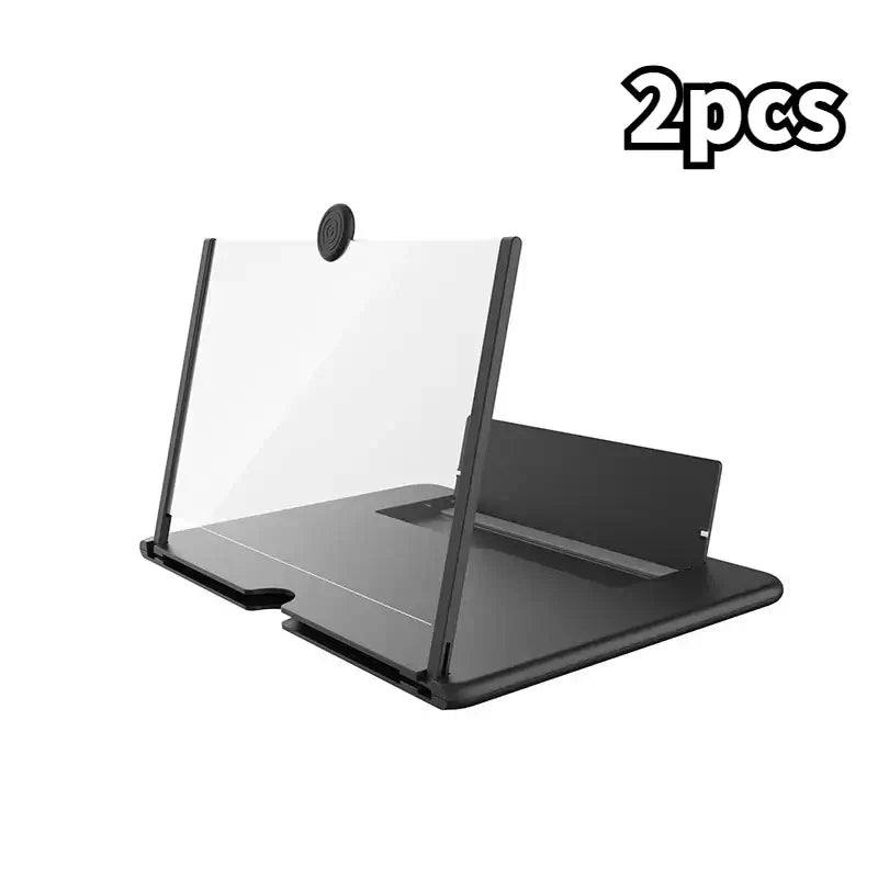 Phone Screen Magnifier Stand - 3D HD Amplifier for Hands-Free Viewing