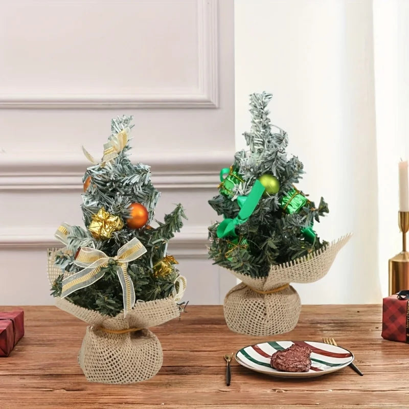 Realistic Christmas Tree Decorations - Festive Holiday Party Supplies & Home Table Decor Essentials