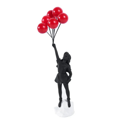 Liefdesballon Meisje Beeld Woondecoratie