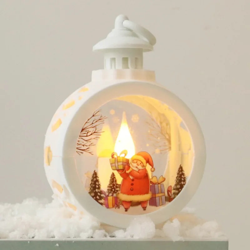 Christmas Retro Night Lights - Luminous Window Ornaments & Desktop Decoration Gifts