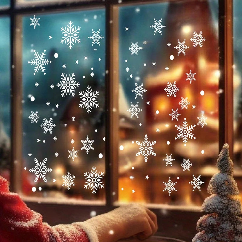 Christmas Window Stickers - Merry Christmas Wall Decals for Kids Room & Home Decoration 2025