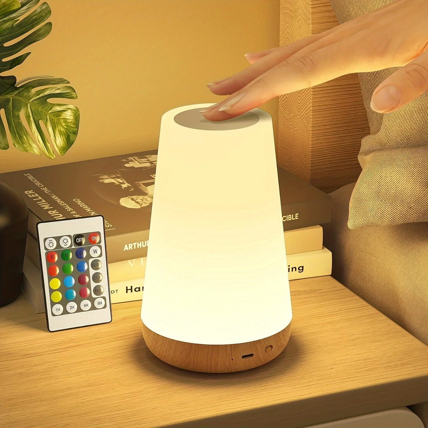 RGB LED Nachtlamp  Afstandsbediening & Touchbediening