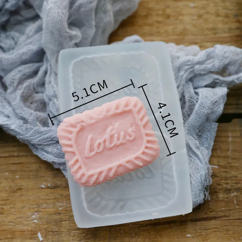 Simulation Biscuit Scented Candle Silicone Mold Simulation Modeling Candle Diy Plaster Baking Cake Mold Mochi Squishy Toy Moulds