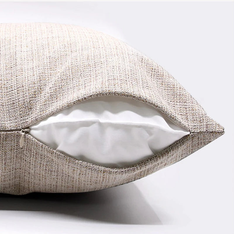 Pillowcase Cushion Cover For Living Room Sofa Office Car Decorative Pillowcase Linen Tassel Suitable For All Seasons Soft And Co