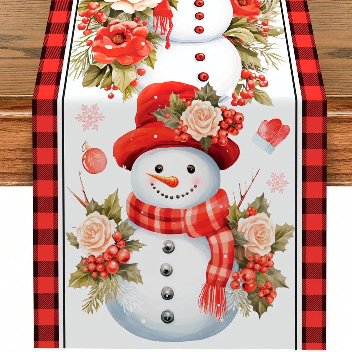 Christmas Table Runner - Merry Christmas Decoration for Xmas Party & Home Decor 2025-2026