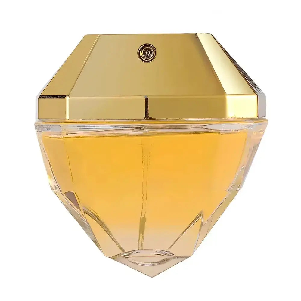 Women's Luxury Eau de Parfum 80ml - Golden Million Attraction Perfume bottle showcasing its elegant design.