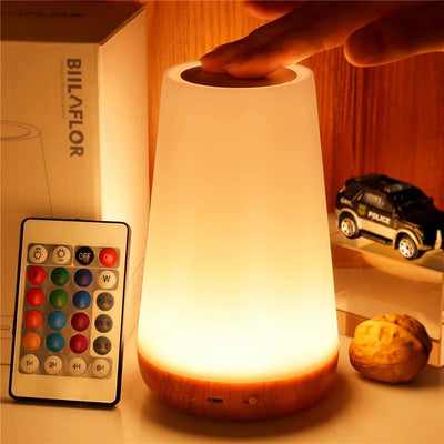 RGB LED Nachtlamp  Afstandsbediening & Touchbediening