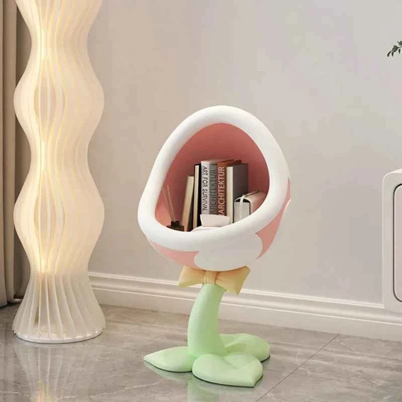 Home Decor Creative Side Table Large Mouth Flower Storage Ornaments Room Decor Bedside Table Living Room Decorative Storage Rack