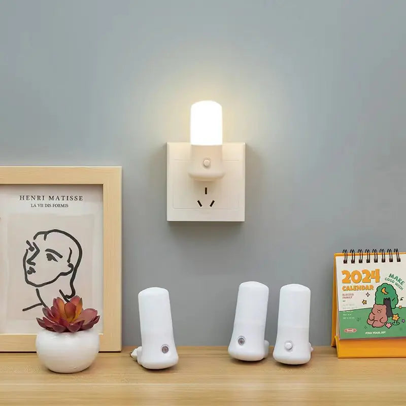 LED Wandlamp met Drukschakelaar voor Stopcontact