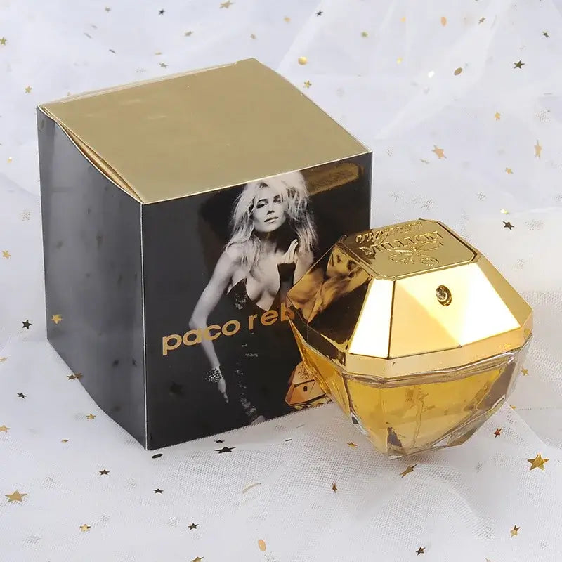Women's Luxury Eau de Parfum 80ml - Golden Million Attraction Perfume in elegant gold packaging.