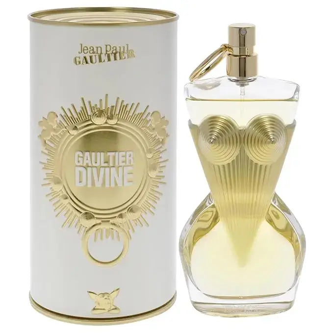 Jean Paul Gaultier Men's Perfume Collection featuring Gaultier Divine fragrance in iconic bottle and stylish packaging.
