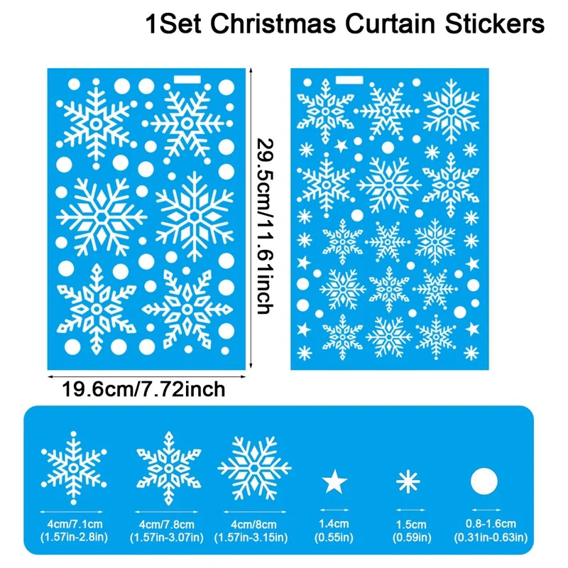 Christmas Window Stickers - Merry Christmas Wall Decals for Kids Room & Home Decoration 2025