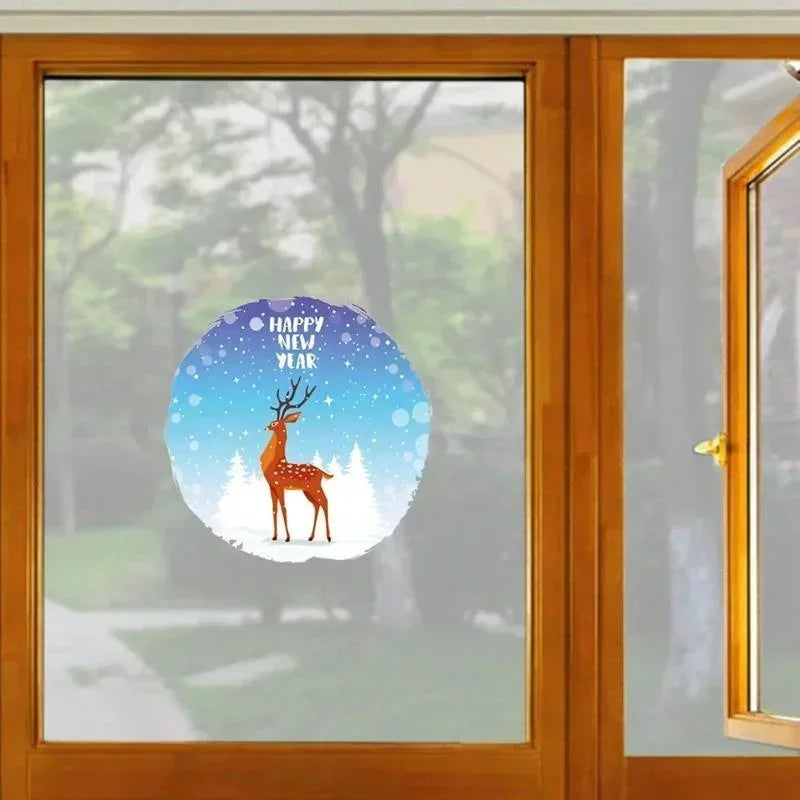 Christmas Window Stickers - Merry Christmas Wall Decals for Kids Room & Home Decoration 2025
