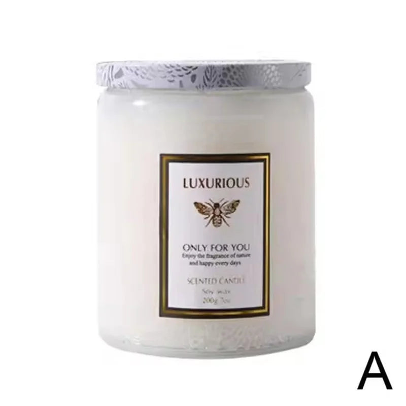 Soy Wax Scented Candle in Tin - Smokeless Aromatherapy for Room Decoration