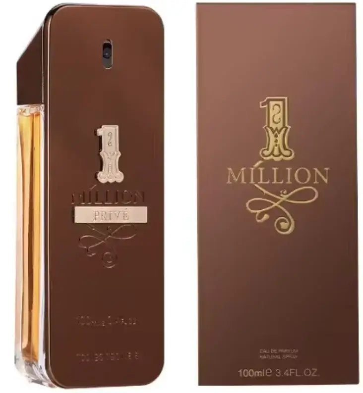 luxury men's eau de parfum - 1 Million Privé bottle and packaging design