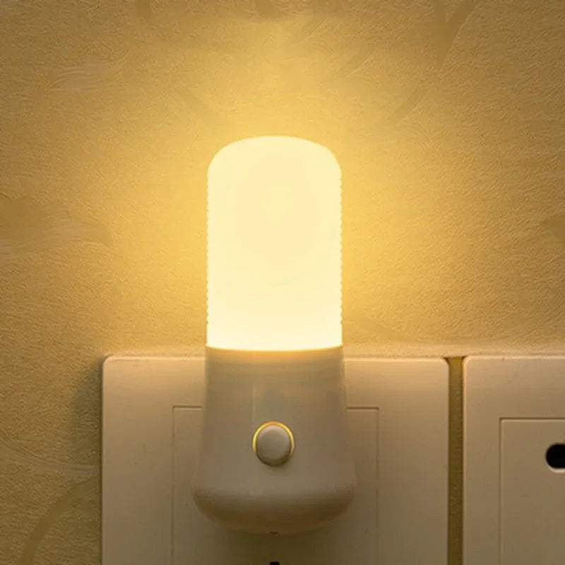 LED Wandlamp met Drukschakelaar voor Stopcontact