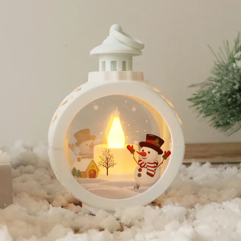 Christmas Retro Night Lights - Luminous Window Ornaments & Desktop Decoration Gifts