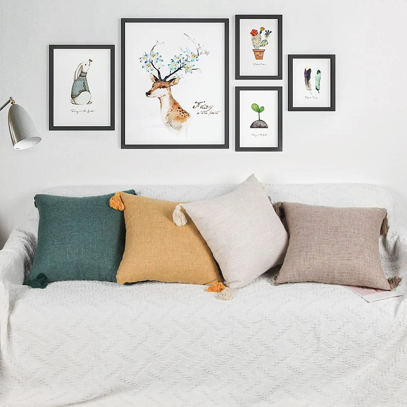 Pillowcase Cushion Cover For Living Room Sofa Office Car Decorative Pillowcase Linen Tassel Suitable For All Seasons Soft And Co