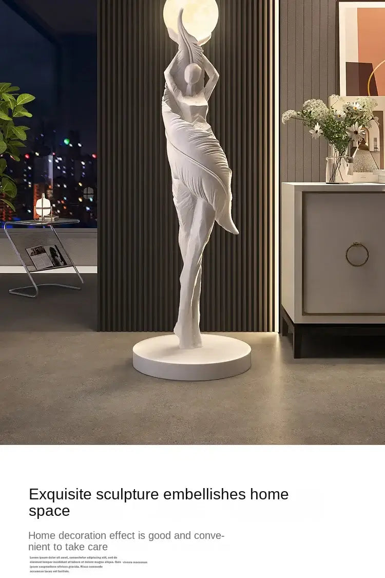 Home Decor Abstract Girl Statues Floor Decor Living Room Large Welcome Sculptures Artistic Ornaments Housewarming Gift
