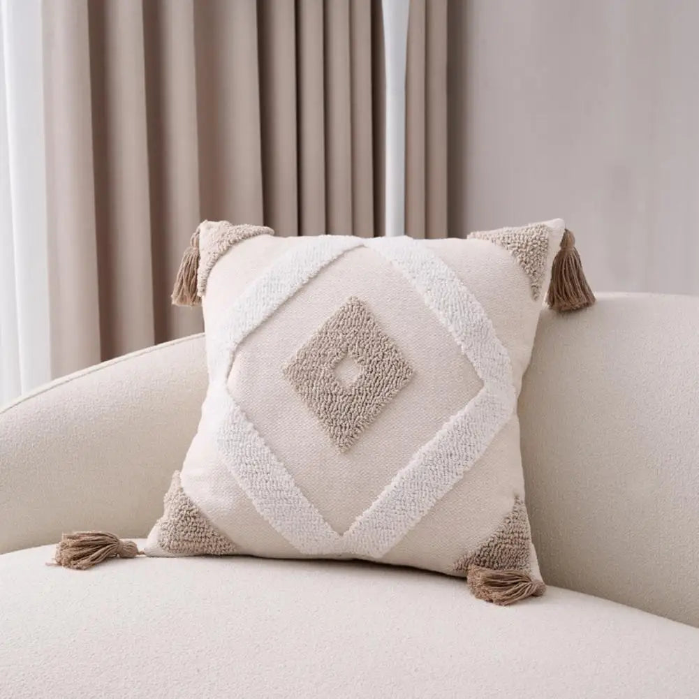 Boho Sierkussenhoes met Textuur