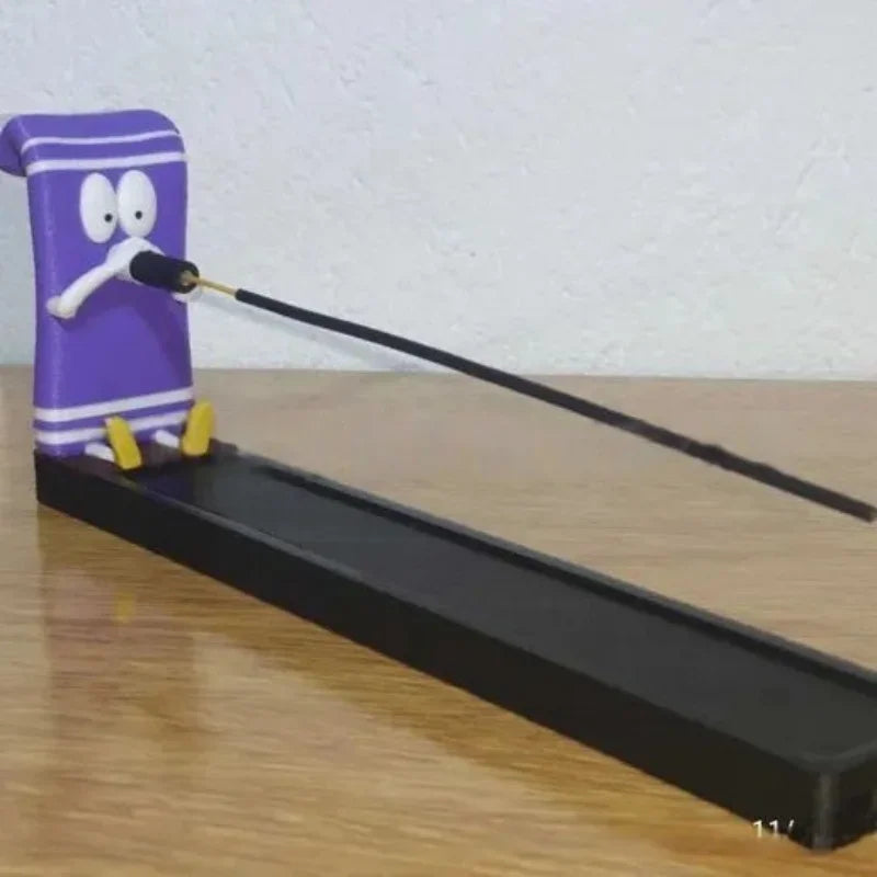 Towelie Servietsky Incense Holder Burner for Sticks Home Decor Meditation Yoga Office Desk Aromatherapy Gift Craft Accessories