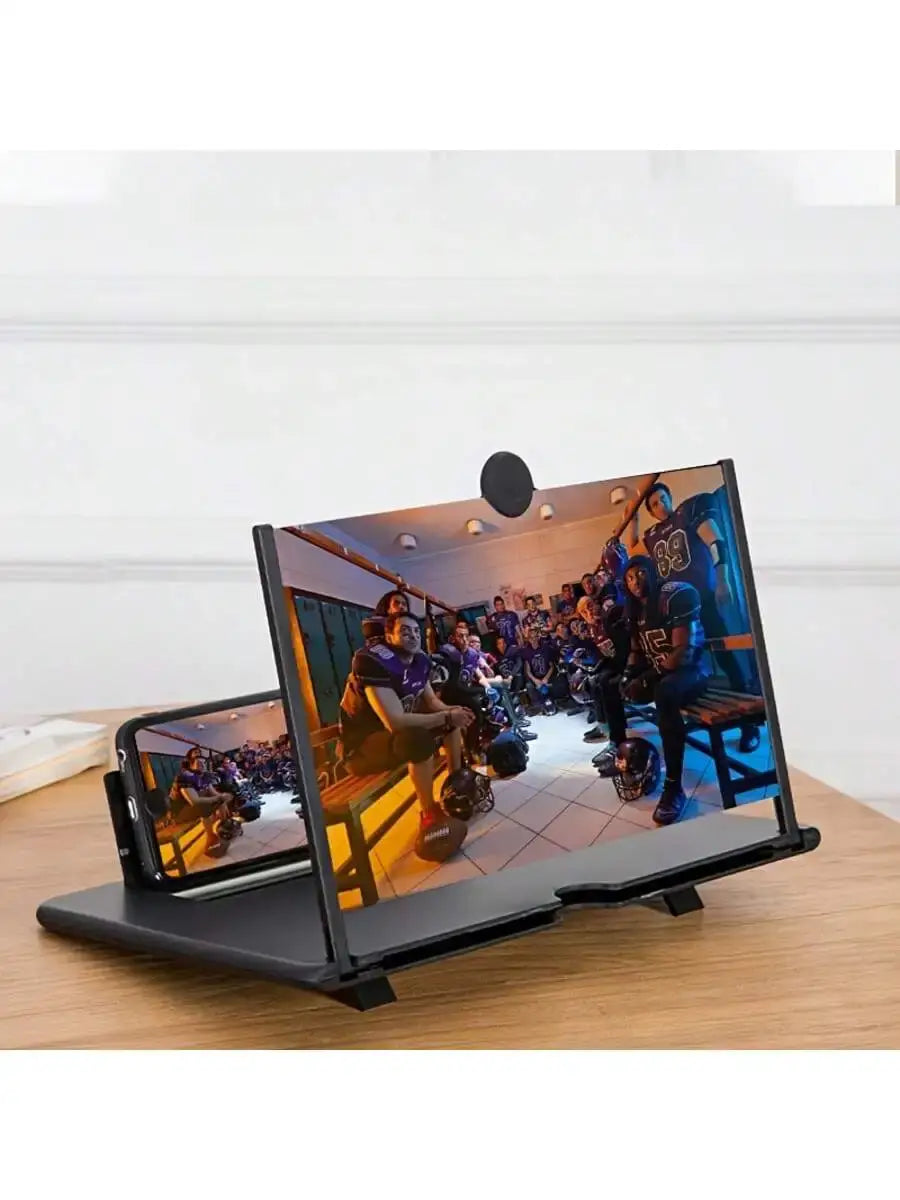 Phone Screen Magnifier Stand - 3D HD Amplifier for Hands-Free Viewing